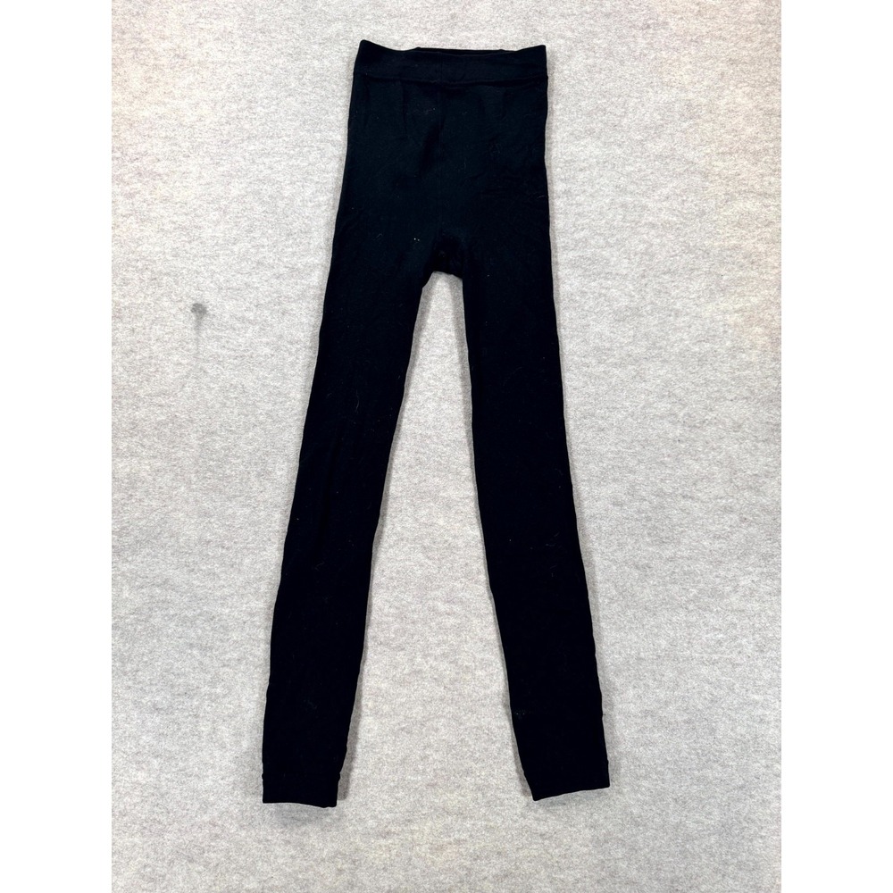 Unbranded Womens Black High Rise Elastic Waist Yoga Workout Leggings Size S